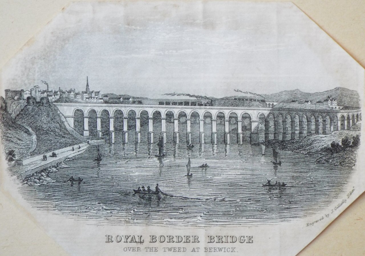 Steel Vignette - Royal Border Bridge over the Tweed at Berwick. - J